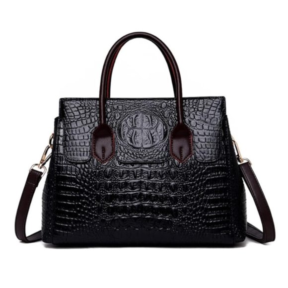 Handbags - Crocodile Pattern Shoulder Crossbody Bag